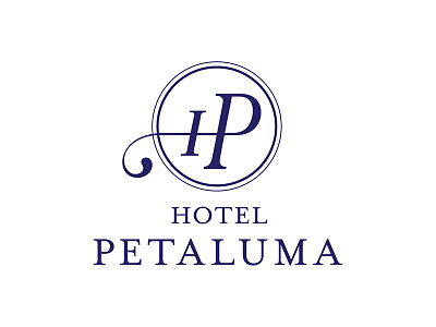 Hotel Petaluma Logo branding identity logo design