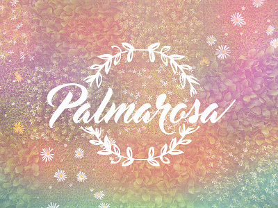 Palramosa Wedding Bouquet Logo branding identity logo design