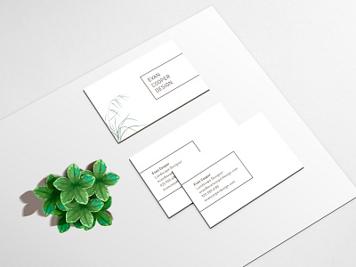 Evan Cooper Design branding business card graphic design stationary