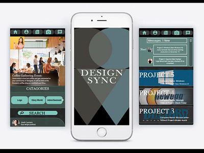 Design Sync app branding design ui