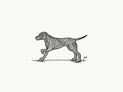Etch-a-Sketch 3 dog drawing etching hound illustration puppy sketch