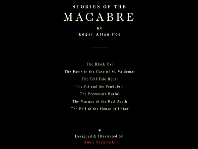 Stories of the macabre