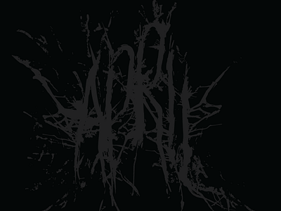 April Logo april band branding graphic design grindcore grunge lettering logo logo design merch metal musician