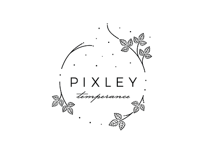 Pixley Temperance blog logo graphic design illustration logo logo design typography writing