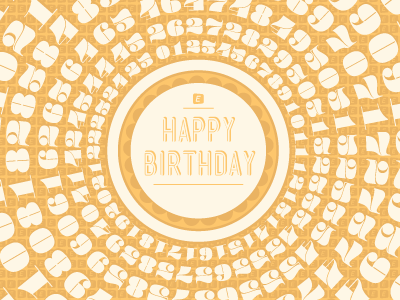 Briteling Birthday birthday card eventbrite happybirthday typographic typography vintage