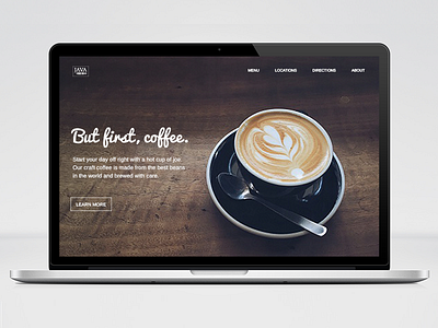 Daily UI 003 - Landing Page (above the fold) 003 above the fold coffee daily ui landing page