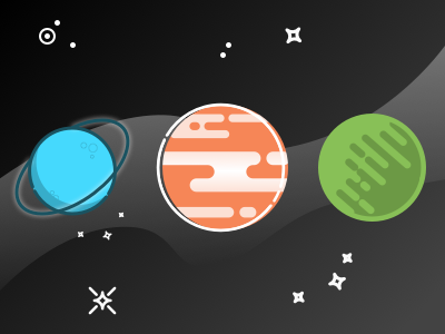 Space doodle infinite planets space stars the final frontier