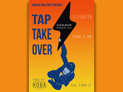 Garage Brewery Tap takeover poster