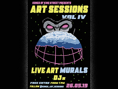 Art Sessions Vol IV Poster graphic design illustration poster design