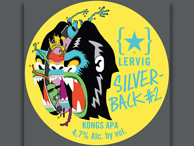 Silverback Beer Label beer label craft beer graphic design illustration