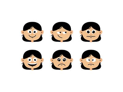 Facial Expressions animation character character design facial expressions illustration