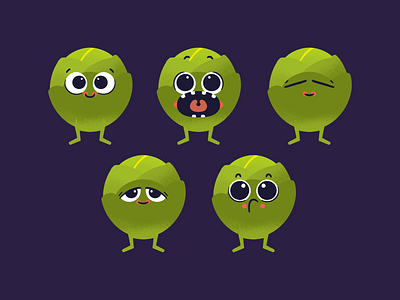 Christmas Sprout Expression Sheet animation character design christmas expressions illustration procreate sprouts