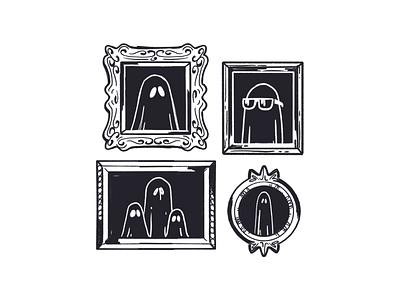 Familia Fantasma family ghost illustration procreate sketch