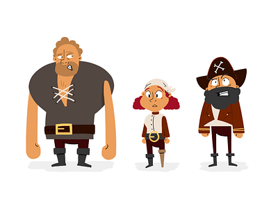 Cutlass & Crew animation character design character development characters illustration pirate
