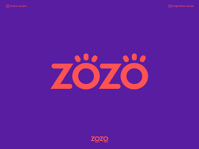 ZOZO branding eyes face logo o z