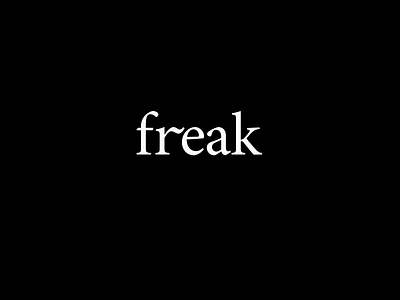 Freak wordmark