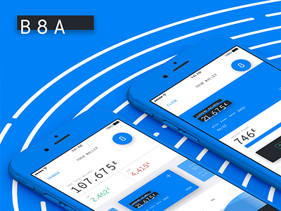 B8A animation app banking behance finance interface ui ux website