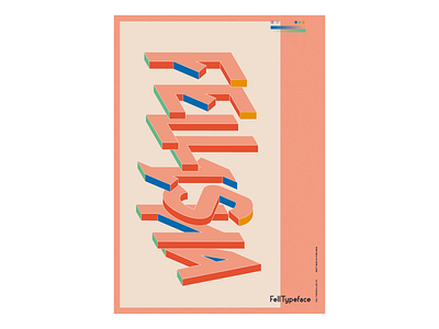 Fell Typeface — Hi Fellisha digitalart fun graphicdesign poster poster design type typeface design visuals design