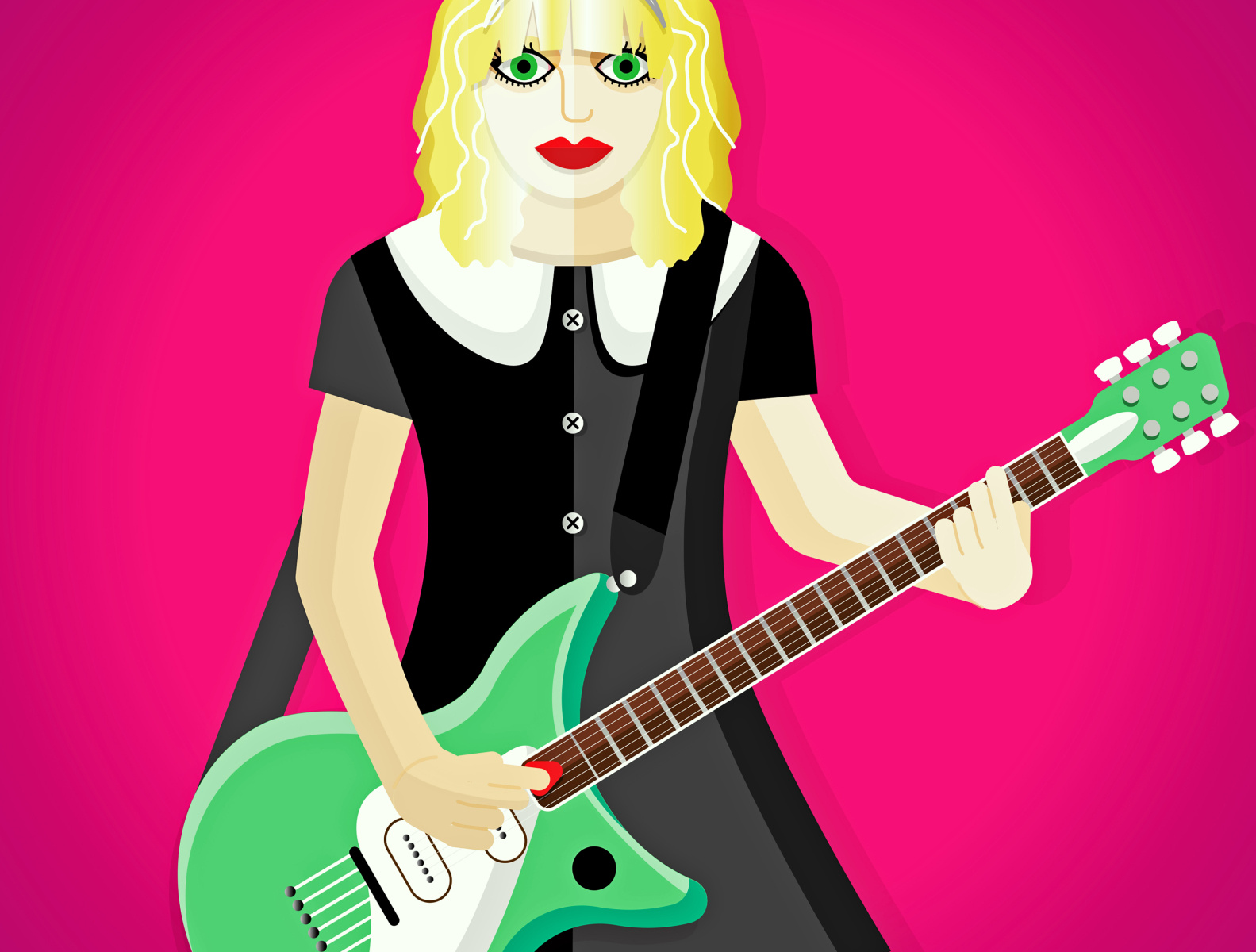 Courtney Love by Jane Gardner on Dribbble