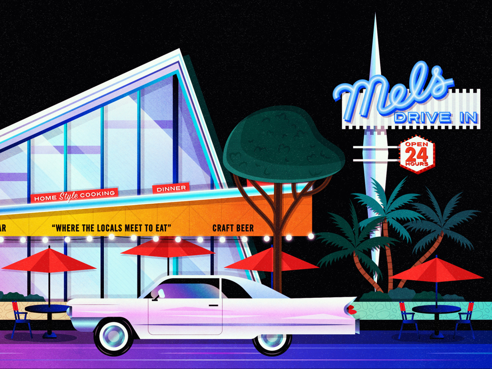 Mels Drive In By Jane Gardner On Dribbble