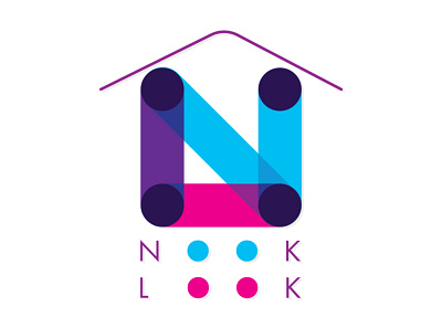 Nook Look apartment cyan gif home homeowner house house logo houses logo logo design logodesign look magenta nook nook look realtor realty realty logo search