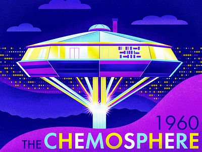 The Chemosphere 1960 60s architecture adobe illustrator architecture chemosphere chemosphere house design digital art fan art house illustration la la house los angeles modern modernist the chemosphere vector art