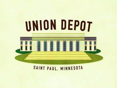 Union Depot - Logo Design Concept #4 depot graphic design illustration logo logo design railway train train track transportation typography vector