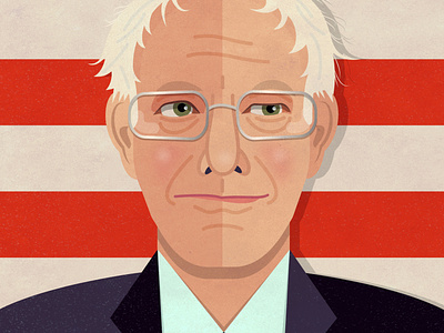 Bernie 2020 bernie bernie sanders politics portrait president presidential election stripes usa vector