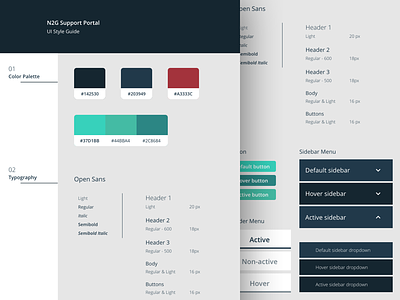 Style Guide colors company style guide style guide support portal ui ui elements