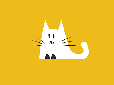 Sketchy Cat cat cute kitten vector yellow