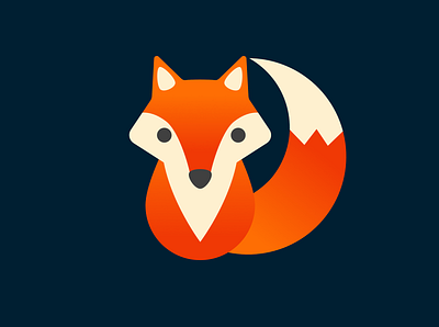 Fox Logo dailylogo dailylogochallenge day 16 fox logo vector