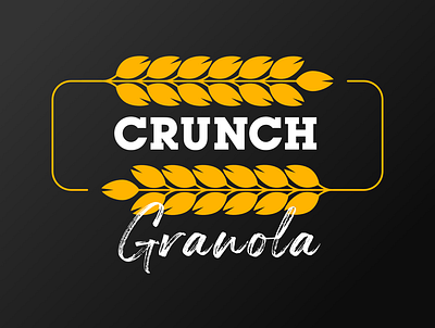 Granola Company Logo crunch dailylogo dailylogochallenge day 21 granola logo vector