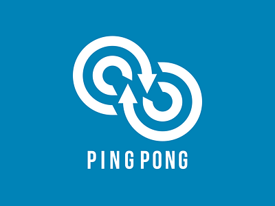 Messaging App Logo dailylogo dailylogochallenge day 39 logo minimalist pingpong vector