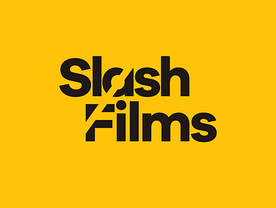 Slash Films Logo dailylogo logo logocore movies slash films typography vector