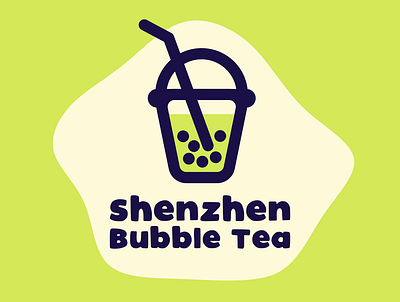 Shenzhen Bubble Tea Logo bubble tea dailylogo drink illustration logo logocore minimalist shenzhen vector
