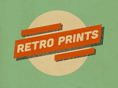 Retro Prints Poster Company Logo dailylogo logo logocore poster retro retroprints vector