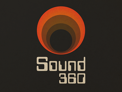 Sound 360 Logo affinitydesigner dailylogo logo minimalist retro sound speakers vector