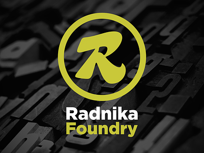 Radnika Type Foundry Logo branding dailylogo design font foundry logo typeface vector