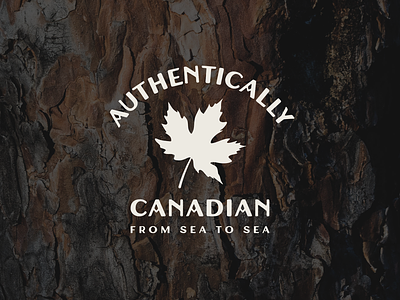 Authentically Canadian Logo affinitydesigner branding canada dailylogo design logo logocore typography vector