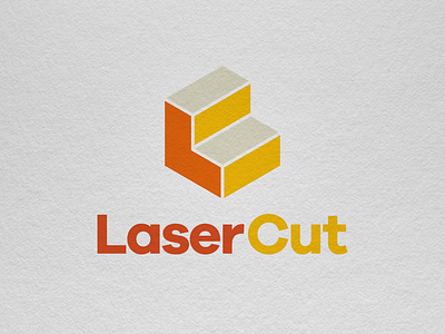 LaserCut Company Logo branding dailylogo design lasercut logo logocore minimalist vector