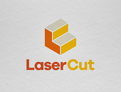 LaserCut Company Logo branding dailylogo design lasercut logo logocore minimalist vector