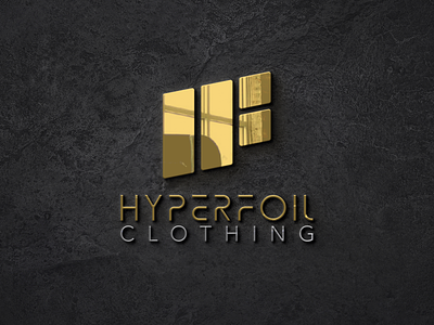 HyperFoil Clothing Logo affinitydesigner branding clothing dailylogo design futuristic hyperfoil logo logocore metal minimalist vector