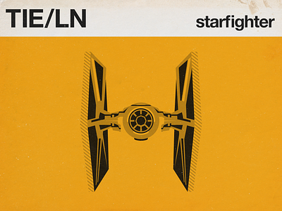 TIE Fighter brochure distressed empire imperial manual retro spaceship starwars tie tie fighter