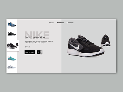 NIKE - re-create Web Design branding design ui ux