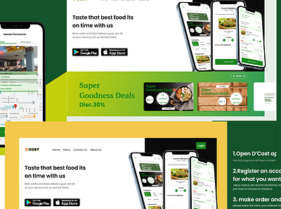 Food Delivery Landing Page ui