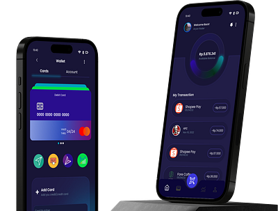 Wallet Apps graphic design ui