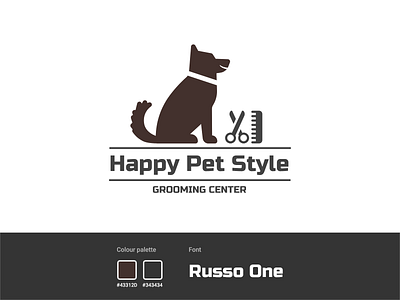 Logo for grooming center