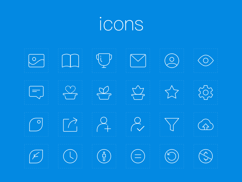 24 icons by schiy on Dribbble