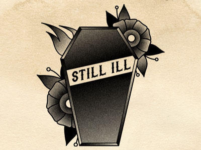 Still Ill. coffin illustration morrissey rose the smiths traditional