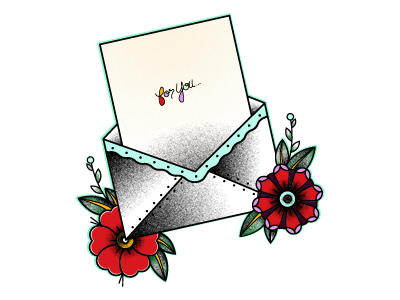 For You pt. II flowers love letter pinwheels traditional valentines
